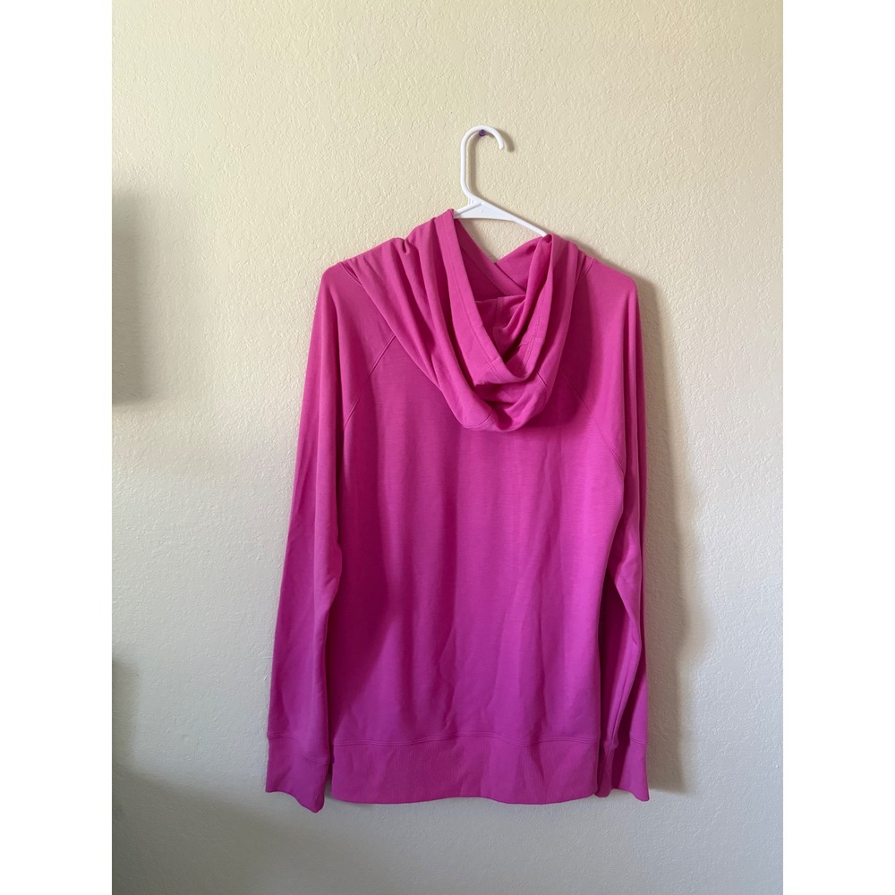 New Romantic Women Active Pink Raglan Hoodie Sweatshirt Size XL NWT - Picture 3 of 5